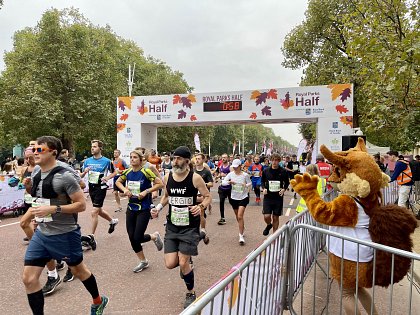 They’re  off!   In the Mall with all flags hoisted